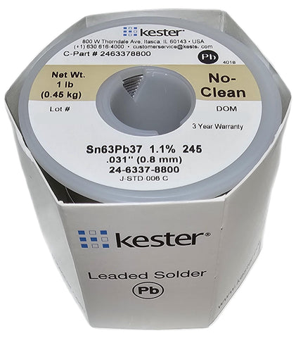 Kester 0 031 inch rosin-core solder roll for precise joints