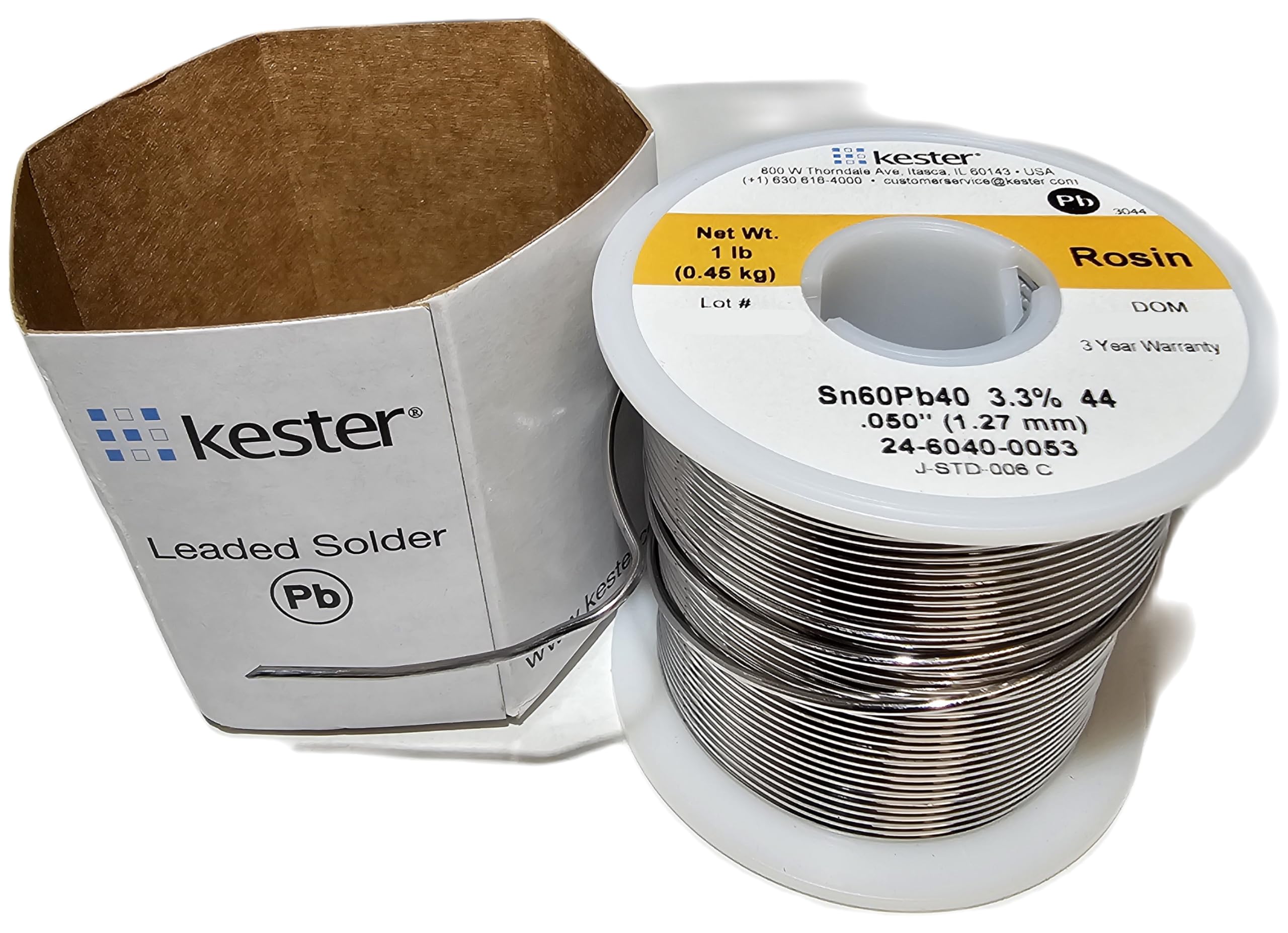 Kester 24-6040-0053 label on package for quick model identification