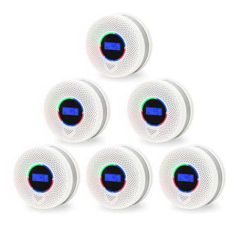 Kesymo upgraded detector front view showing dual sensors for home safety