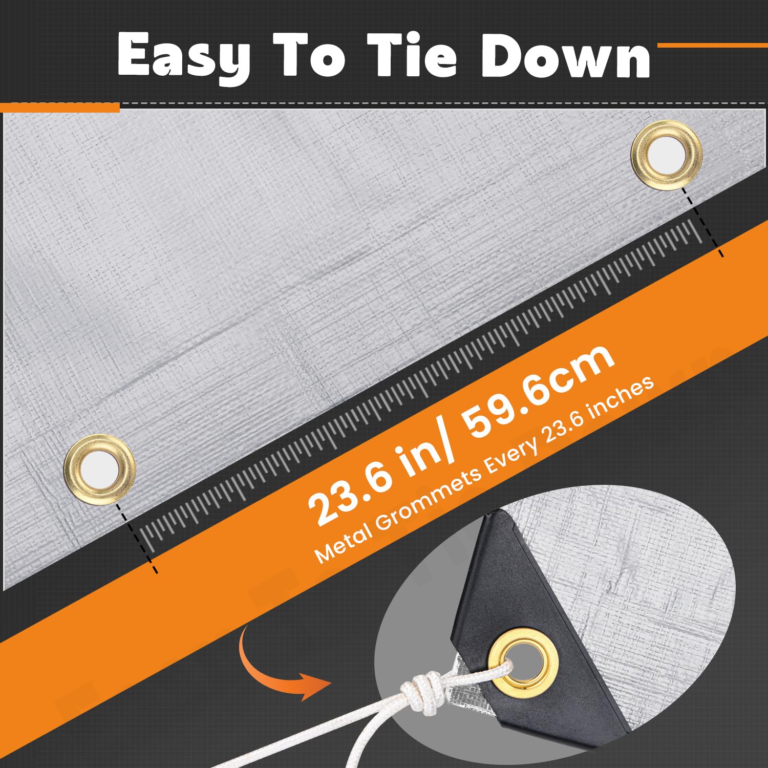 Keten tarp versatile outdoor cover for boats, pools, patios, and furniture.