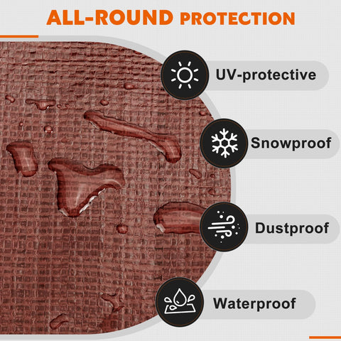 Keten tarp UV-blocking protection keeps gear safe from sun damage.