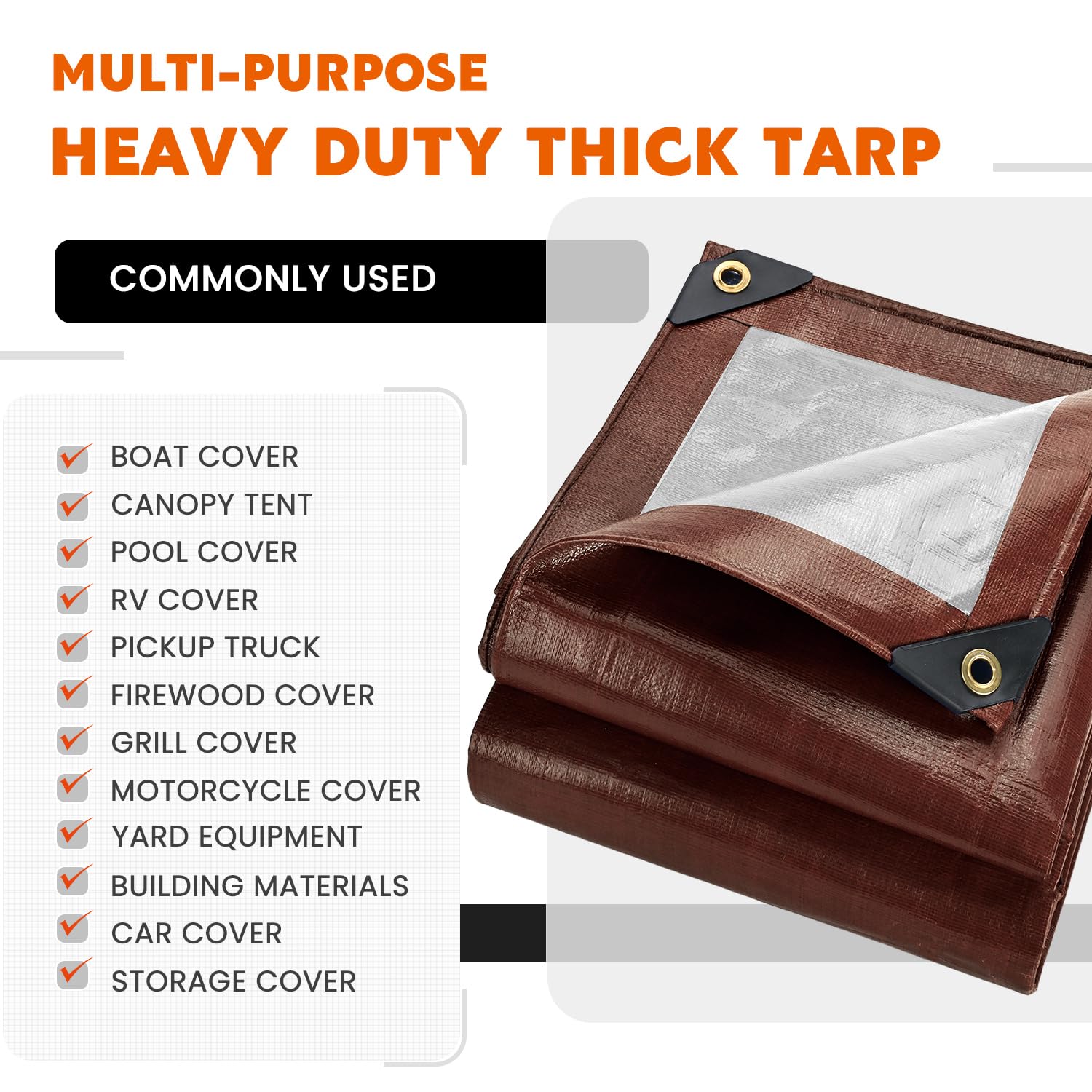 Keten tarp designed for year-round outdoor protection against rain and sun.