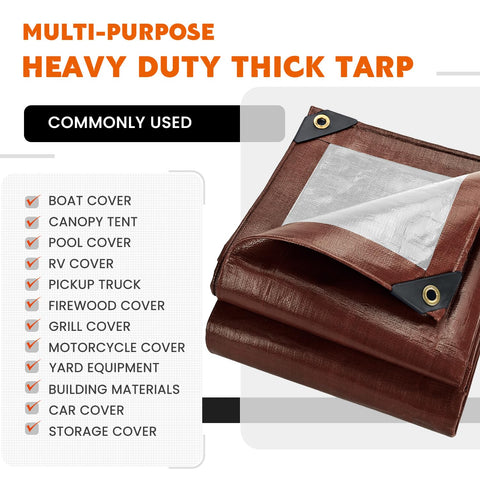 Keten tarp designed for year-round outdoor protection against rain and sun.