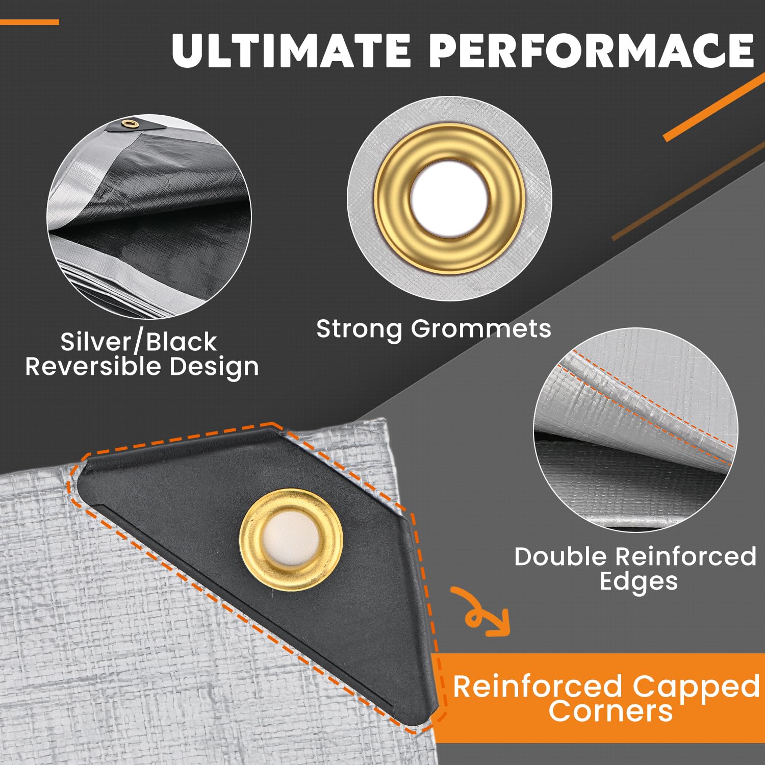 Keten tarps UV-blocking fabric provides year-round protection from sun