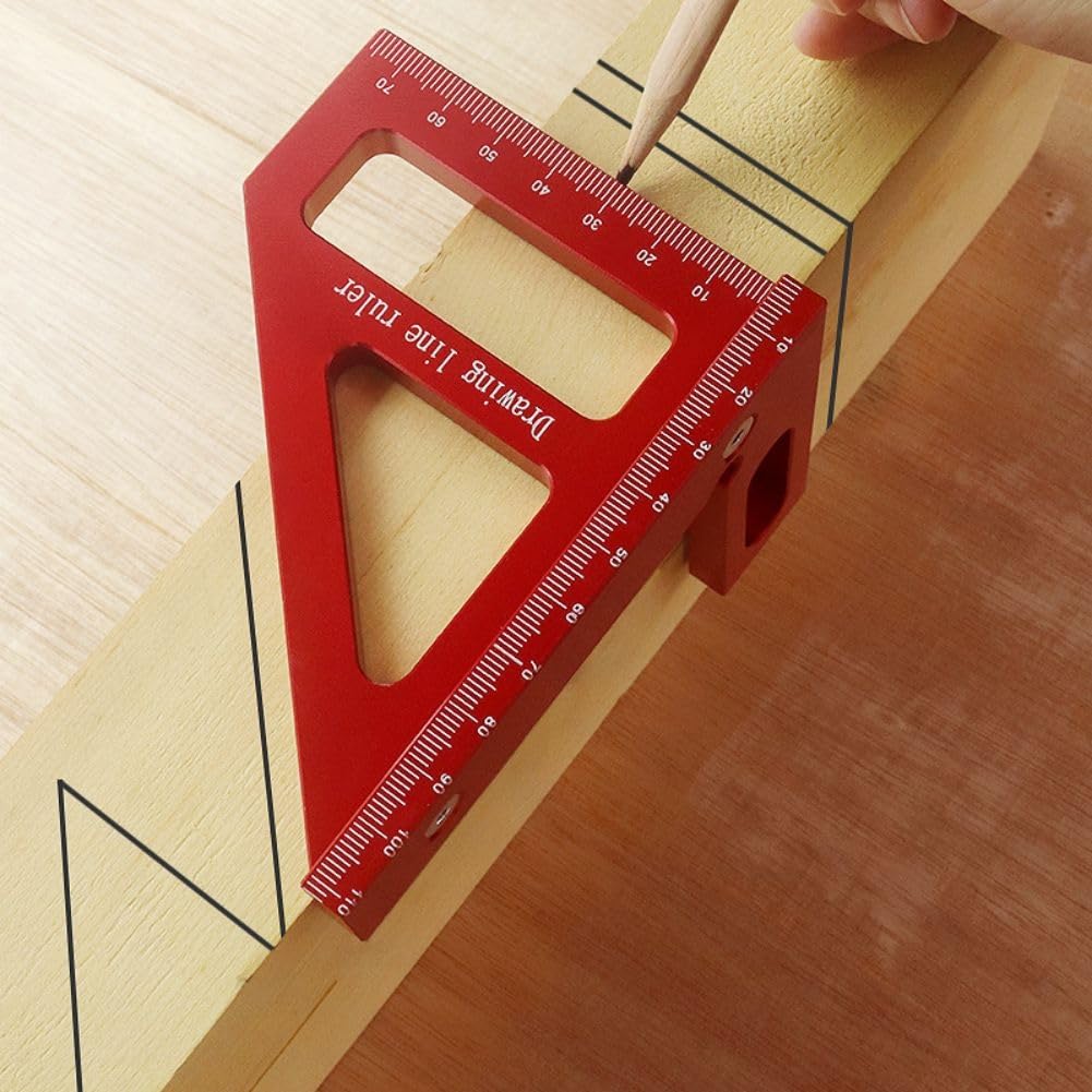 KETIPED 3D ruler thickened body reduces shifting during use for stable measurements.