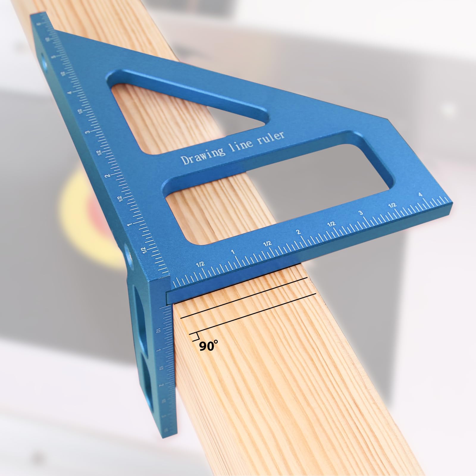 Ketiped 6-inch imperial 3D angle ruler packing with hex screws and wrenches.