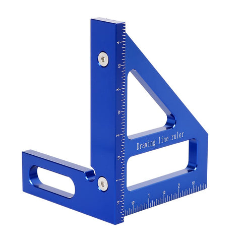 Ketiped Imperial 3D measuring ruler shows 45 and 90 degree angles for precise layout.