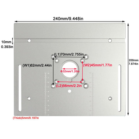 KETIPED laser-etched scale helps read measurements at a glance