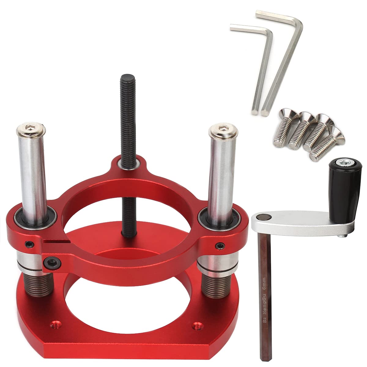 KETIPED router lift base aluminum assembly for precise DIY table setup