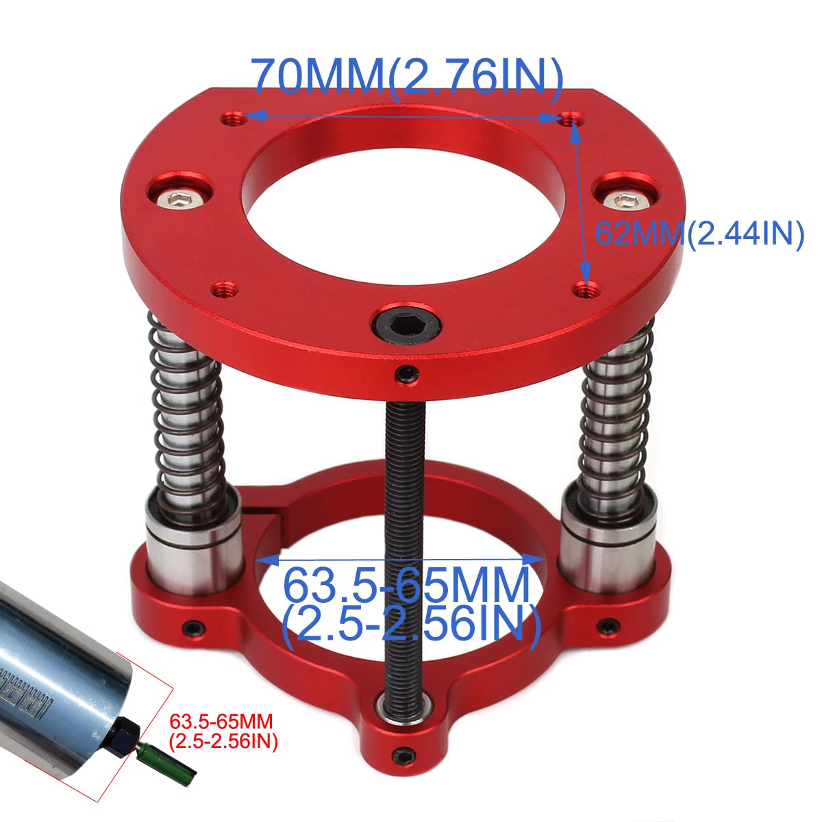 KETIPED router lift with Z-crank handle enables easy height adjustment