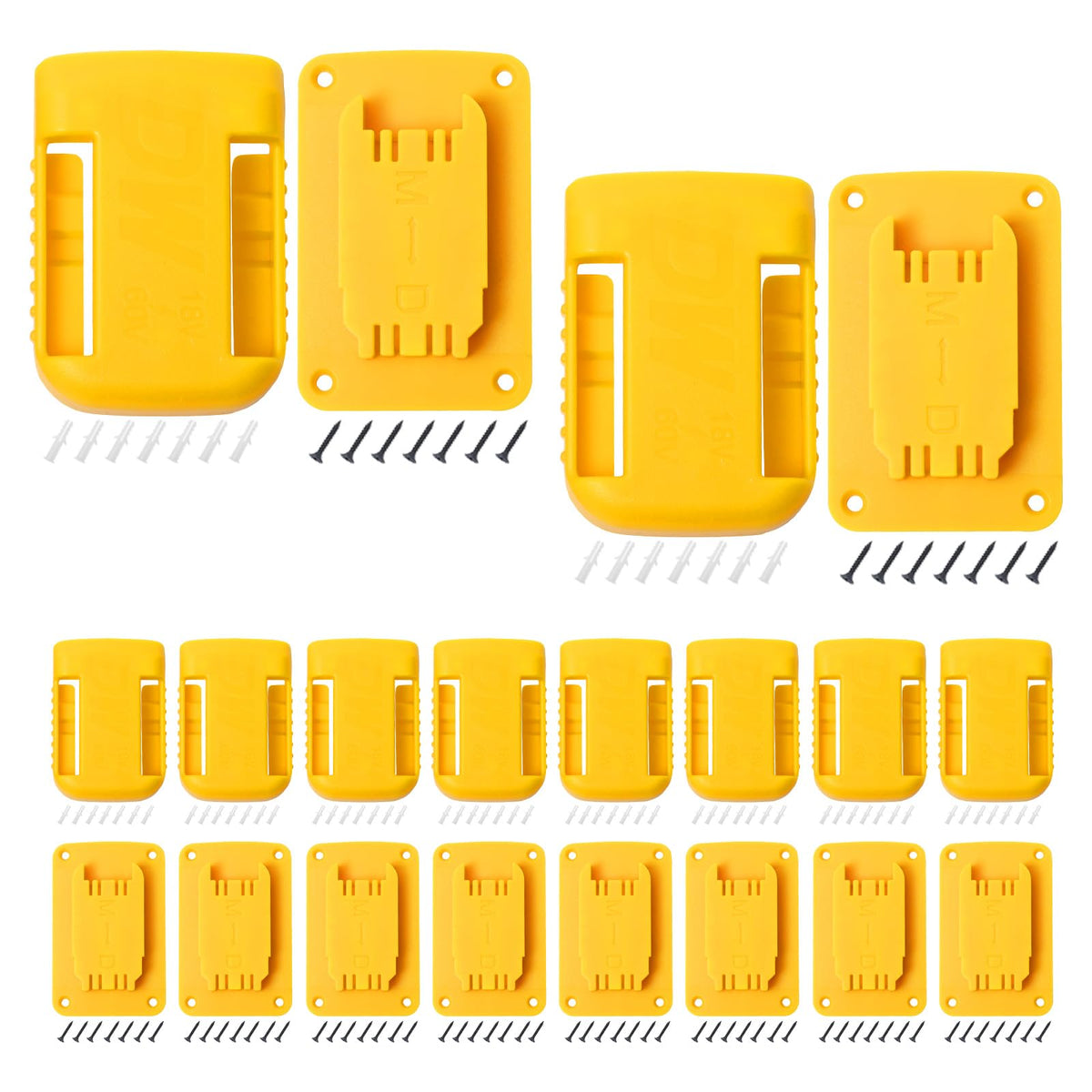 KETTKEL 20PAS tool holders mounted on wall mount for tidy workshop organization.