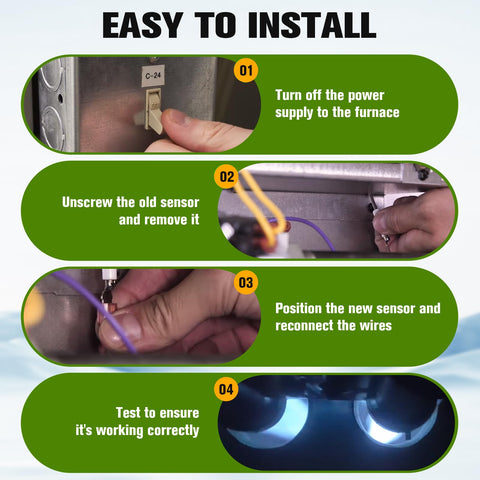 Ketofa flame sensor with durable construction materials