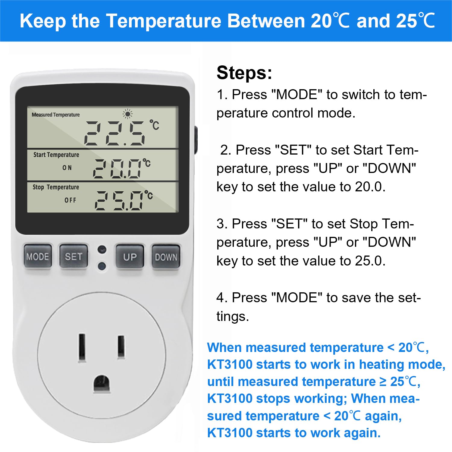 KETOTEK CD ON/OFF countdown mode supports planned operation