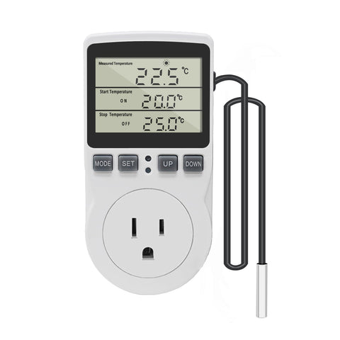 KETOTEK thermostat outlet display shows current temperature for quick monitoring