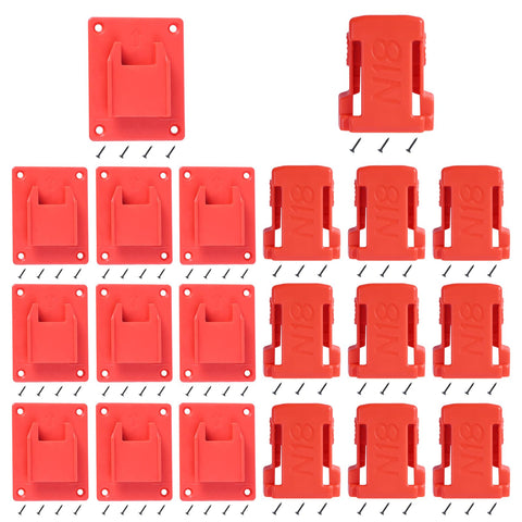 KETTKEL 20pas tool holder on Milwaukee M18 wall mount for organized workspace.