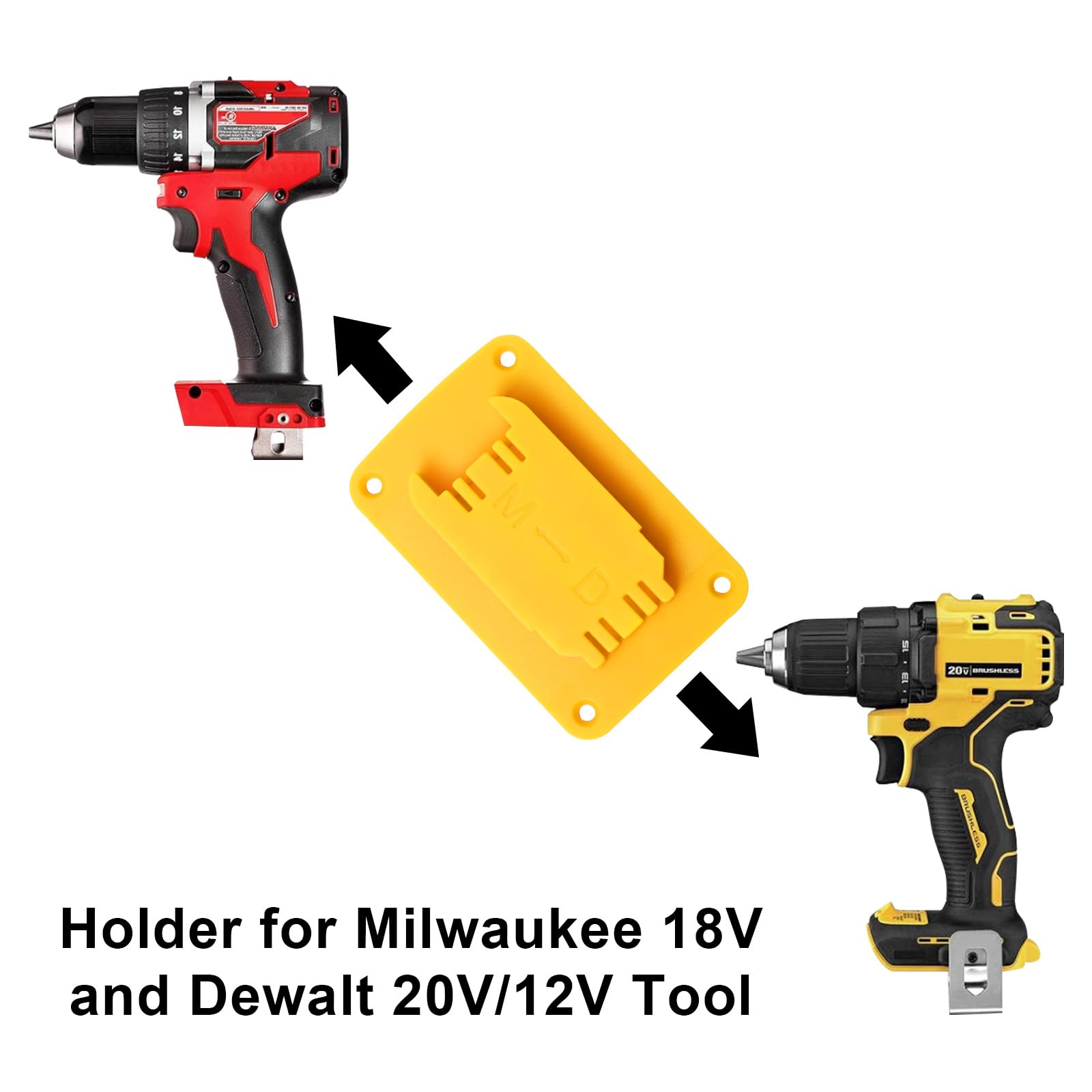 Close-up of KETTKEL 30pas tool holder on wall mount for quick access