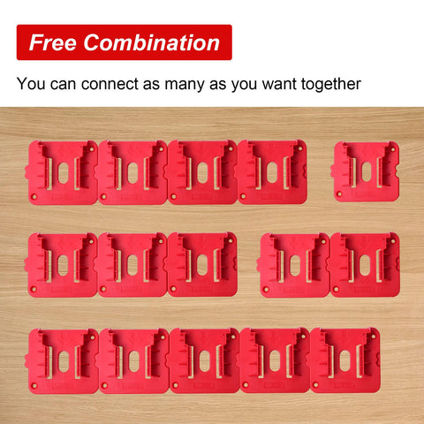 KETTKEL battery holders Milwaukee M18-compatible provide stable on-site battery racks