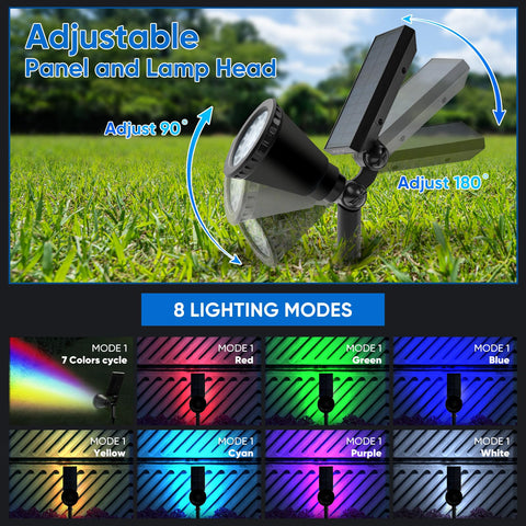 KEV solar spot lights IP65 waterproof design weatherproof for all seasons