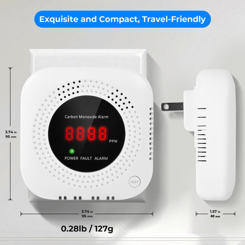Kevinste device runs on outlet power with no battery changes.