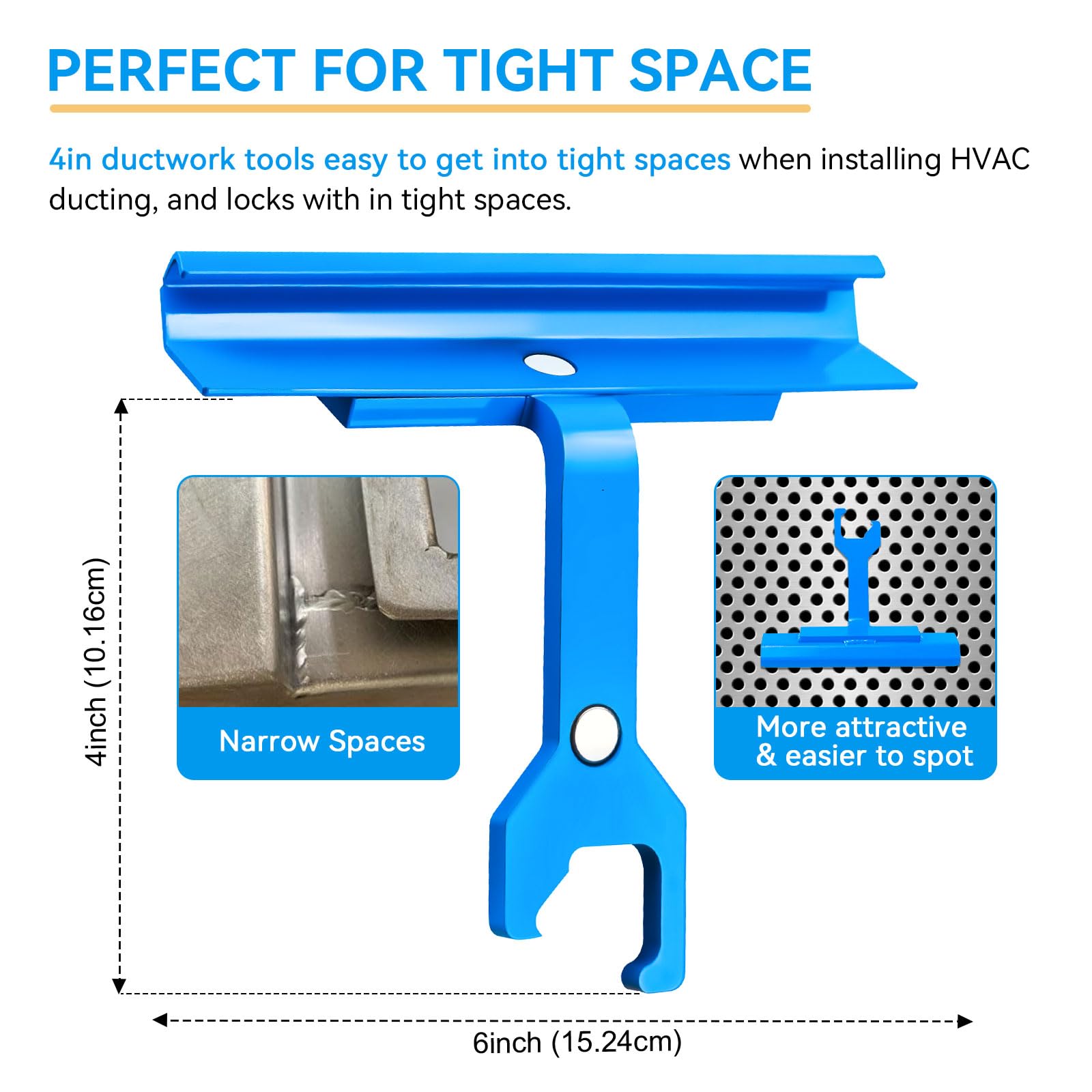 Keydinht magnetic cleat holds fast during installation for accuracy.