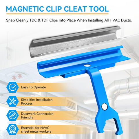 Keydinht tight-space duct tool enables access in restricted HVAC areas.