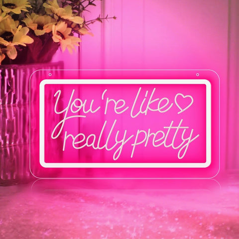 KeyDoors pink neon backdrop for bachelorette parties and festive photo moments.