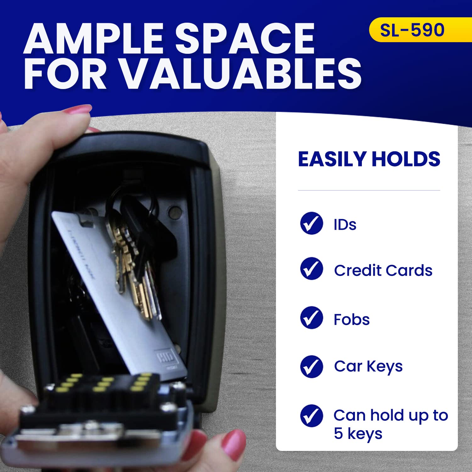 KeyGuard SL-590 caregiver use supports trusted access for caretakers.