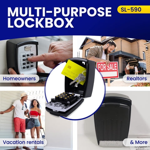 KeyGuard SL-590 compact design saves wall space while keeping keys secure.