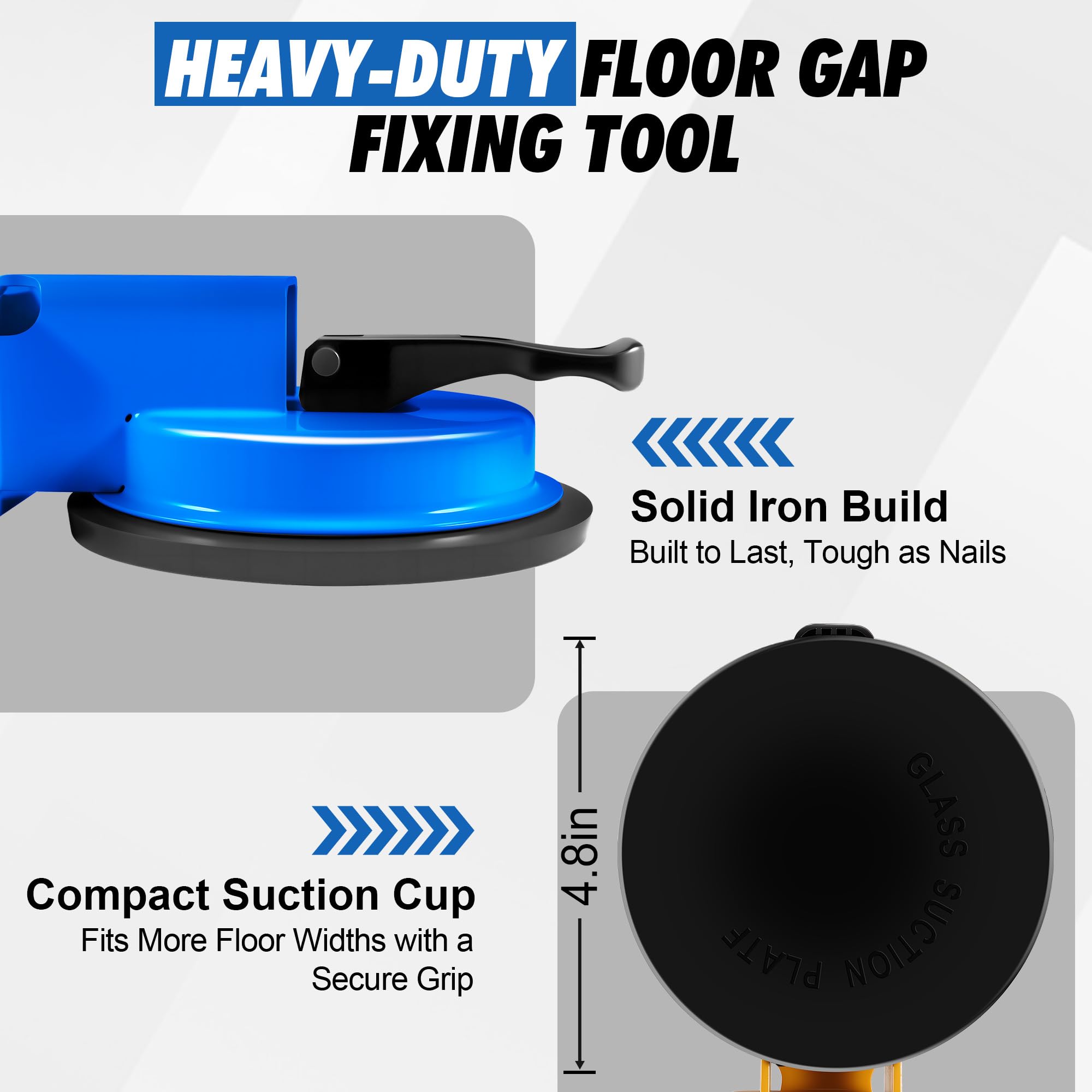 Keymarx rubber mallet included for controlled tapping without surface damage.