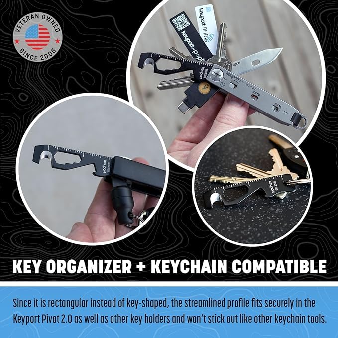 Keyport MOCA 2-inch ruler for fast on-site measurements.