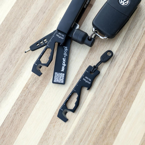 Keyport MOCA compact size fits neatly on your keychain.