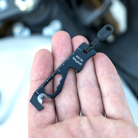 Keyport MOCA built-in wrenches simplify small hardware fixes.