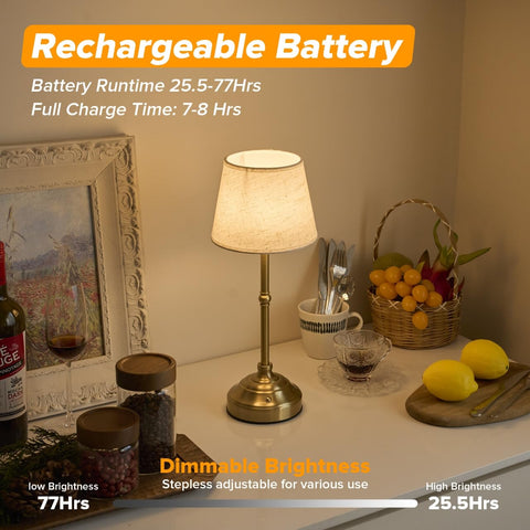 bedside ambient light from keysays cordless table lamp