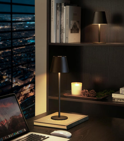 Keysays cordless table lamp showing warm, neutral, and cool temps for mood lighting.