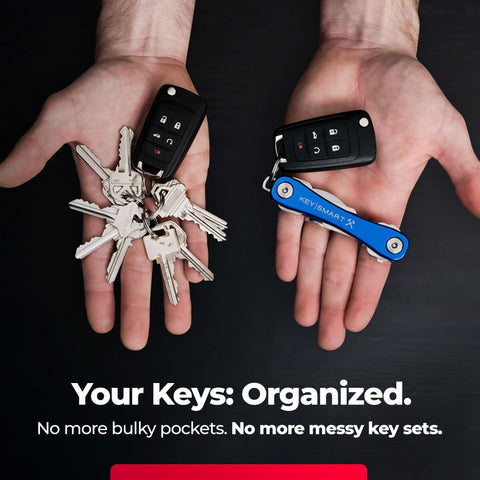 KeySmart Rugged works with Quick Release Keychain and NanoPliers for enhanced versatility