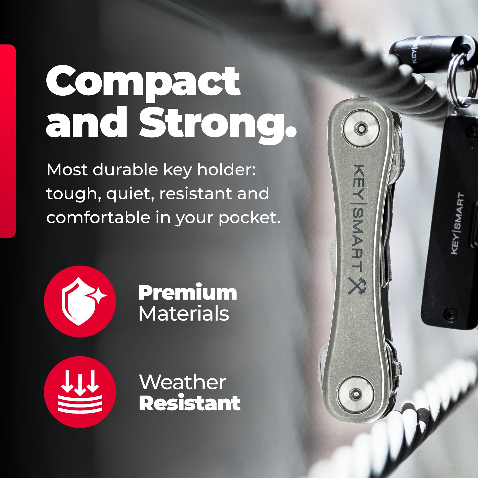 KeySmart Rugged pocket clip keeps keys secure and accessible