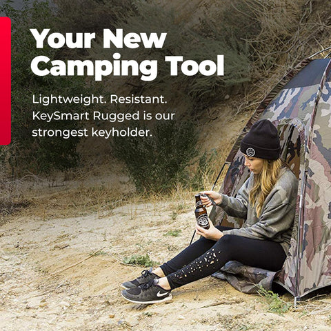 KeySmart Rugged thick front and back plates provide durable key organization