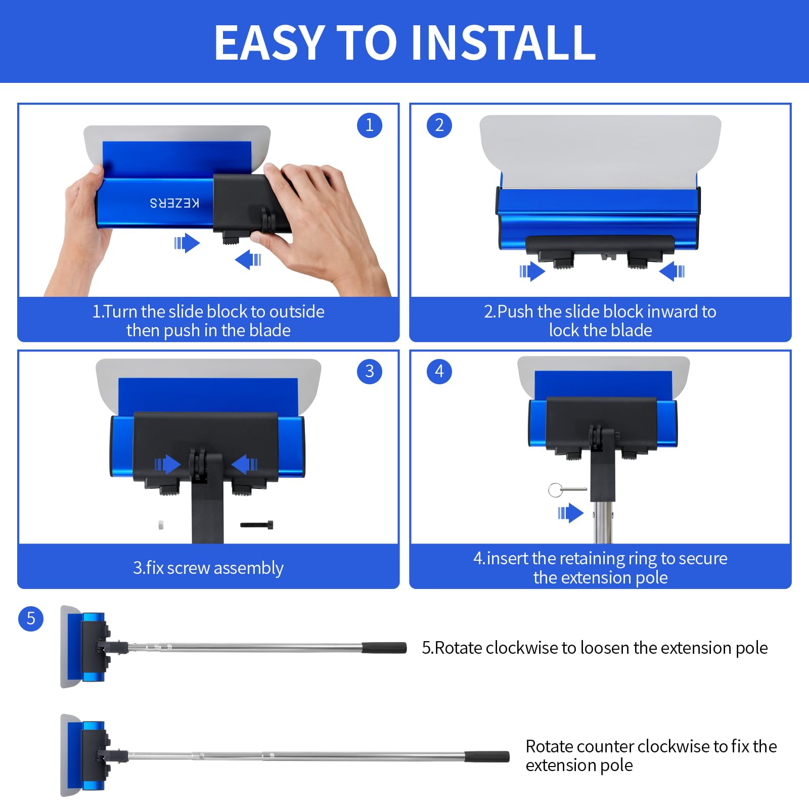 KEZERS aluminum housing assembly providing rigidity and control