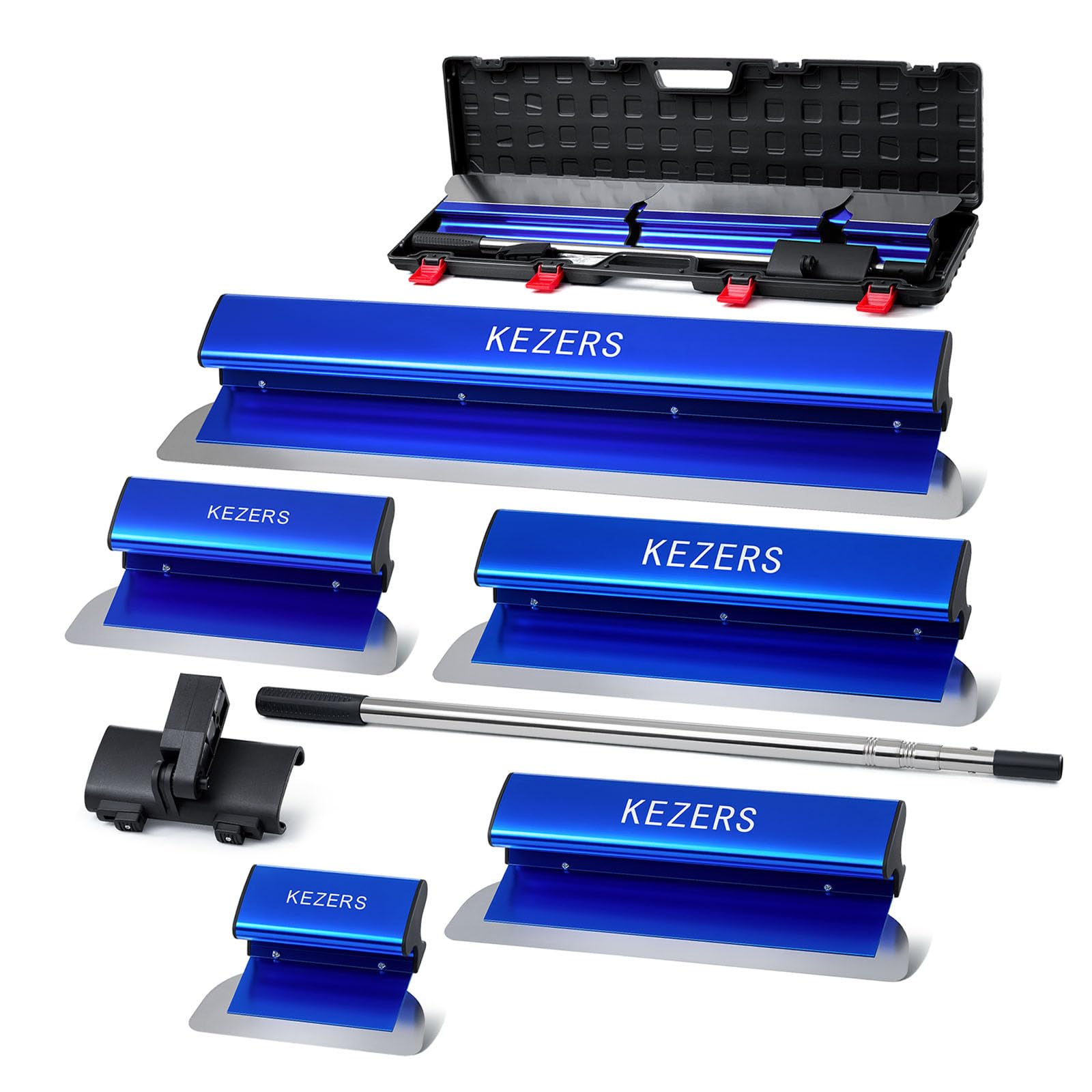 KEZERS drywall skimming blade 7-inch in action for tight corners and patches