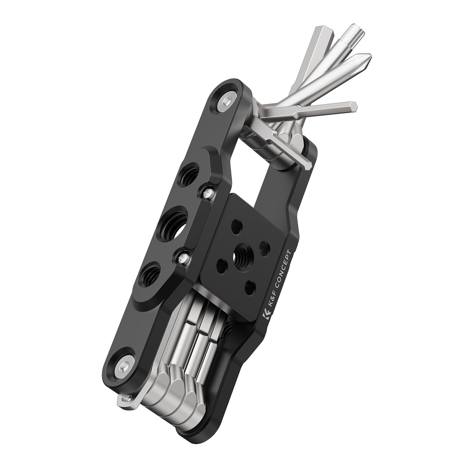K&F CONCEPT folding hex key set, compact for on-the-go camera and bike repairs.