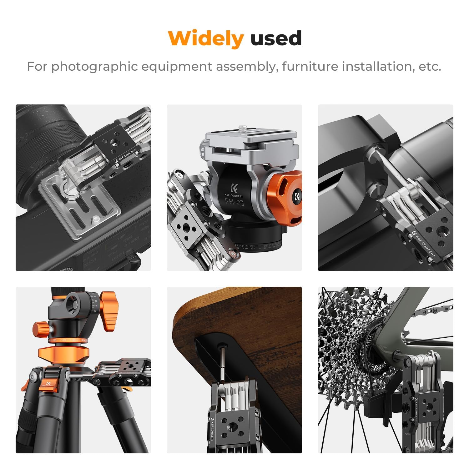 K&F CONCEPT tool head guard design, prevents extension and accidental scratches.