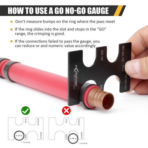 KF CPTEC ASTM F1807 compliant tool suits residential and commercial copper crimp rings.