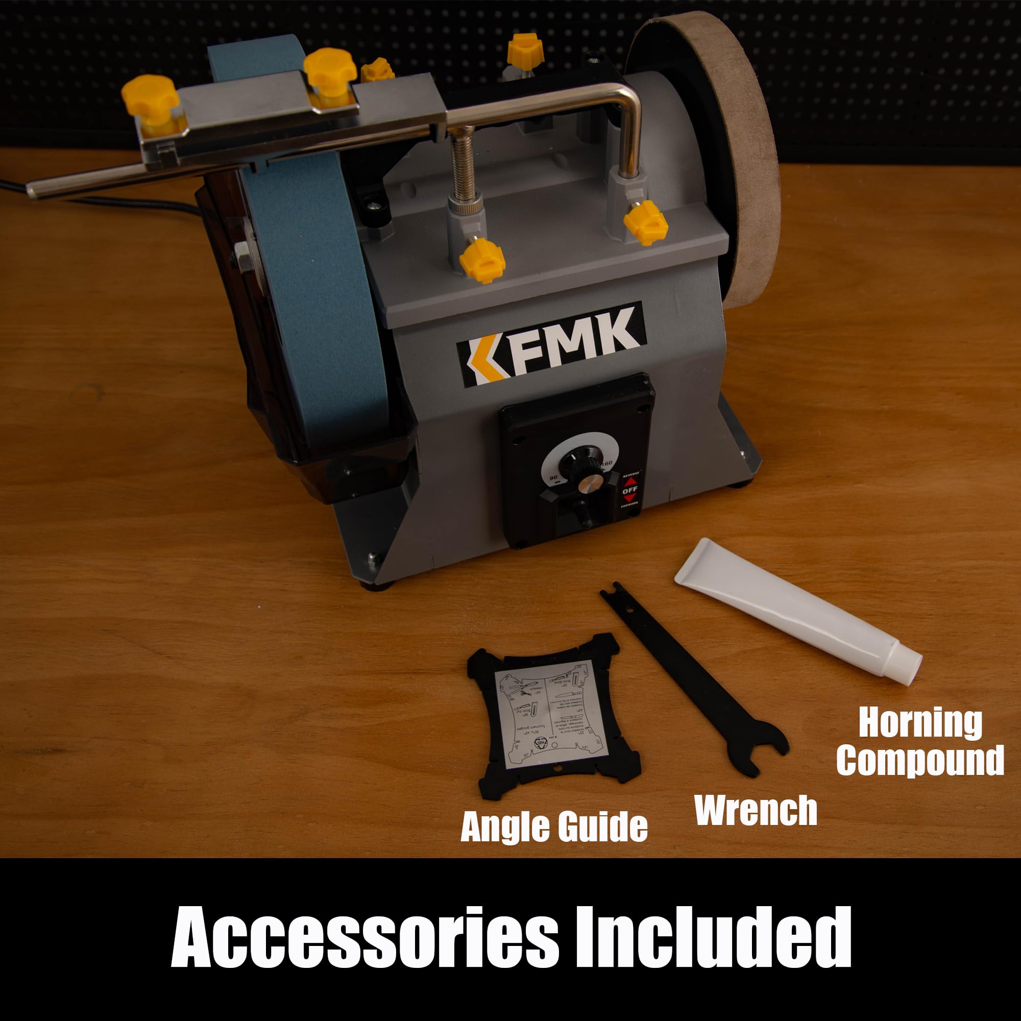 KFMK variable-speed motor provides control from 90 to 160 RPM.