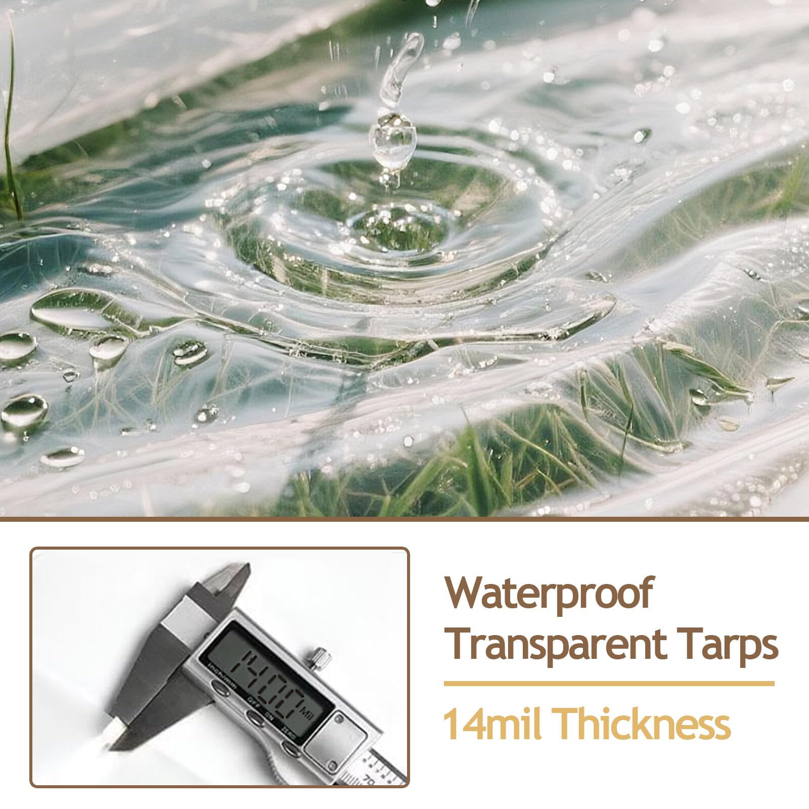 KGOSAUO greenhouse-friendly tarp design allows high light transmission and plant protection