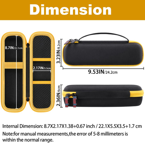 Khanka DEWALT case with custom-fit interior secures the screwdriver during transport