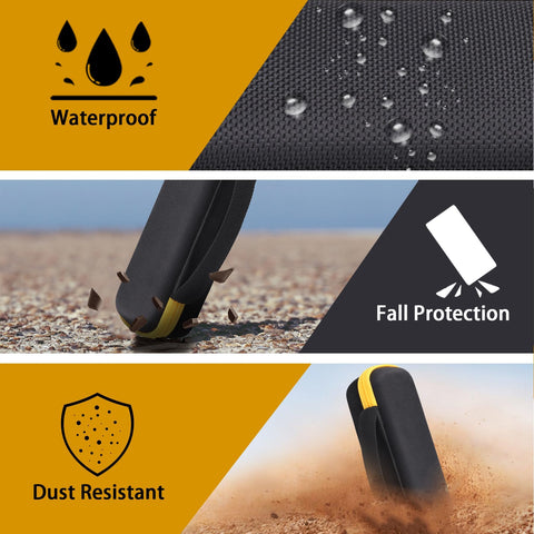 Ergonomic anti-slip handle on Khanka case for easy carrying between sites