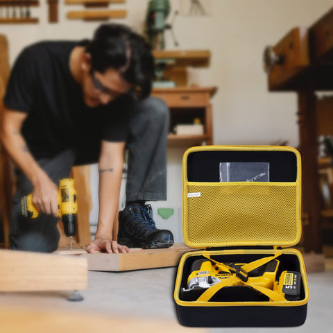 Khanka DeWalt jigsaw case compact organization reduces clutter.