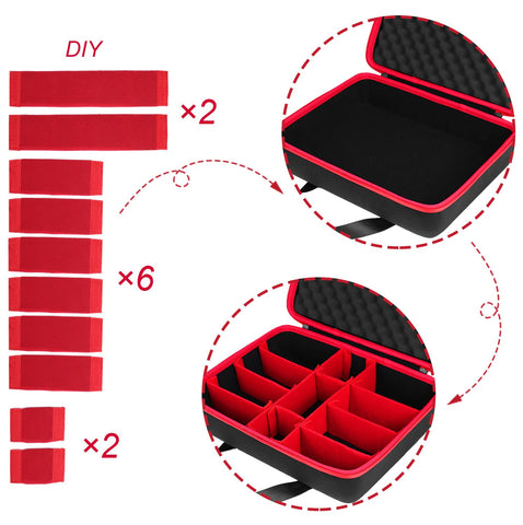 Khanka hard-shell EVA construction protects batteries from shocks.