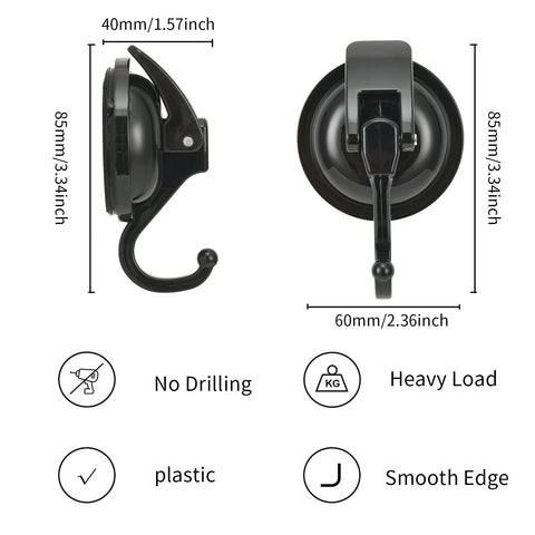 Khdrvok Wreath Cup Hook chrome-black-plated finish adds sleek look