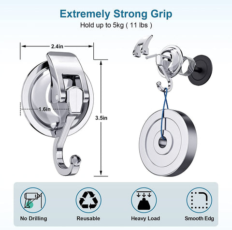 Khdrvok Wreath Cup Hook installation step shows quick mounting